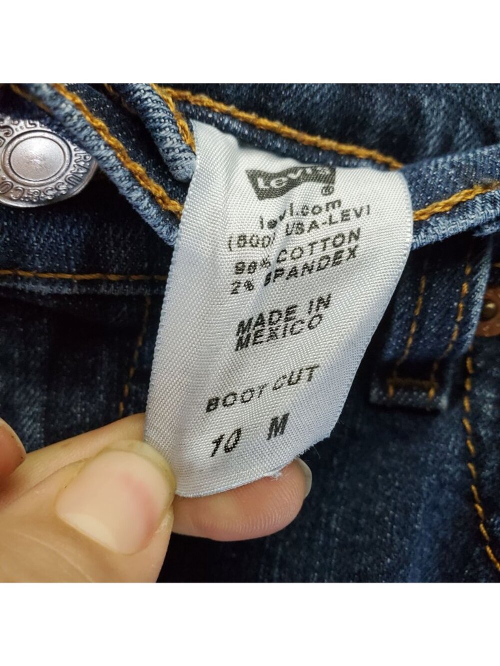 Levis Jeans Womens Size 10 Blue Bootcut Stretch Denim *Read* - Picture 3 of 11